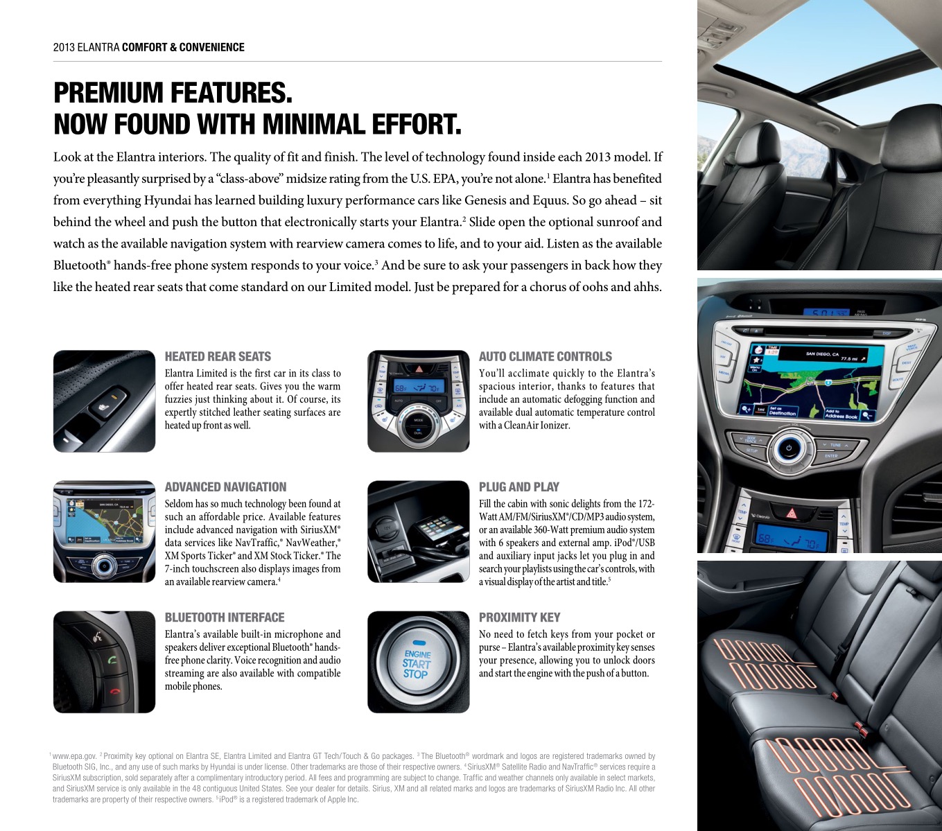 2013 Hyundai Elantra Brochure Page 14